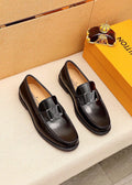 Louis Vuitton Black Logo Loafers — hero