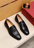 Ferragamo Textured Leather Loafers — hero