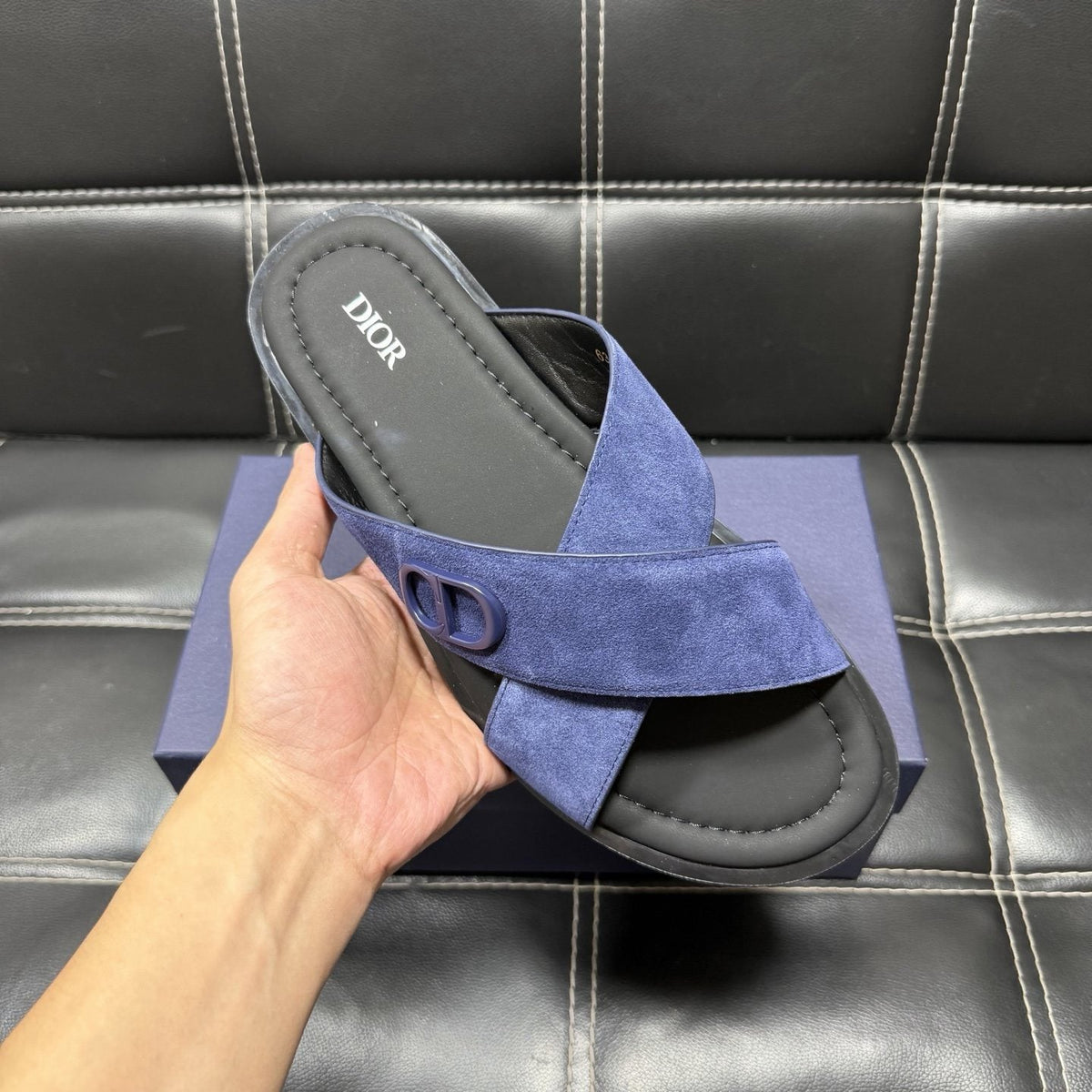 Dior Crossover Slide Sandals — model