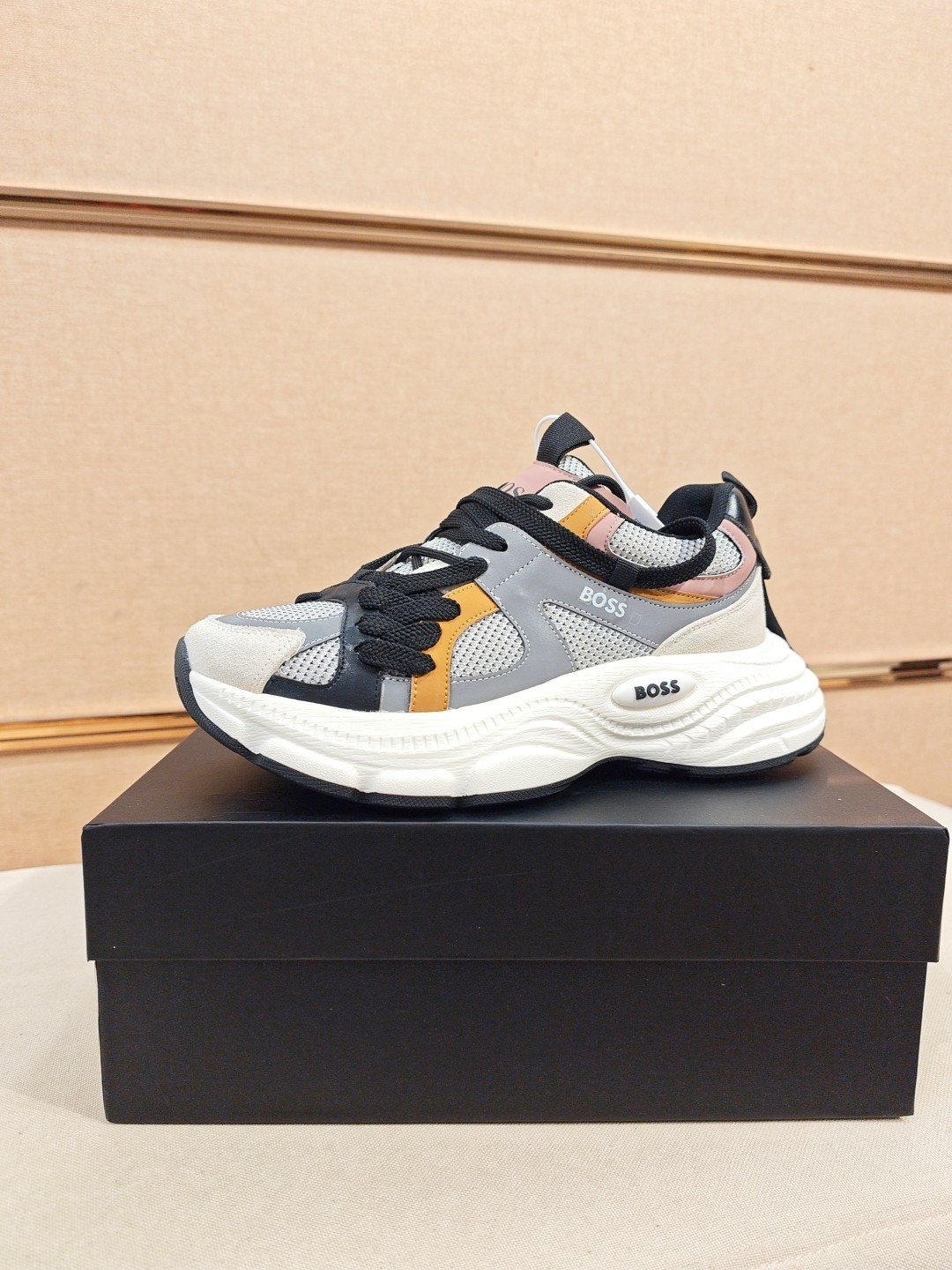 Hugo Boss Mesh Panel Sneakers — side