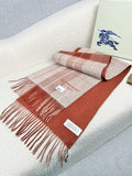 Burberry Double-Sided Plaid Fringe Scarf — hero